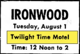 Twilight Motel - July 1972 Ad